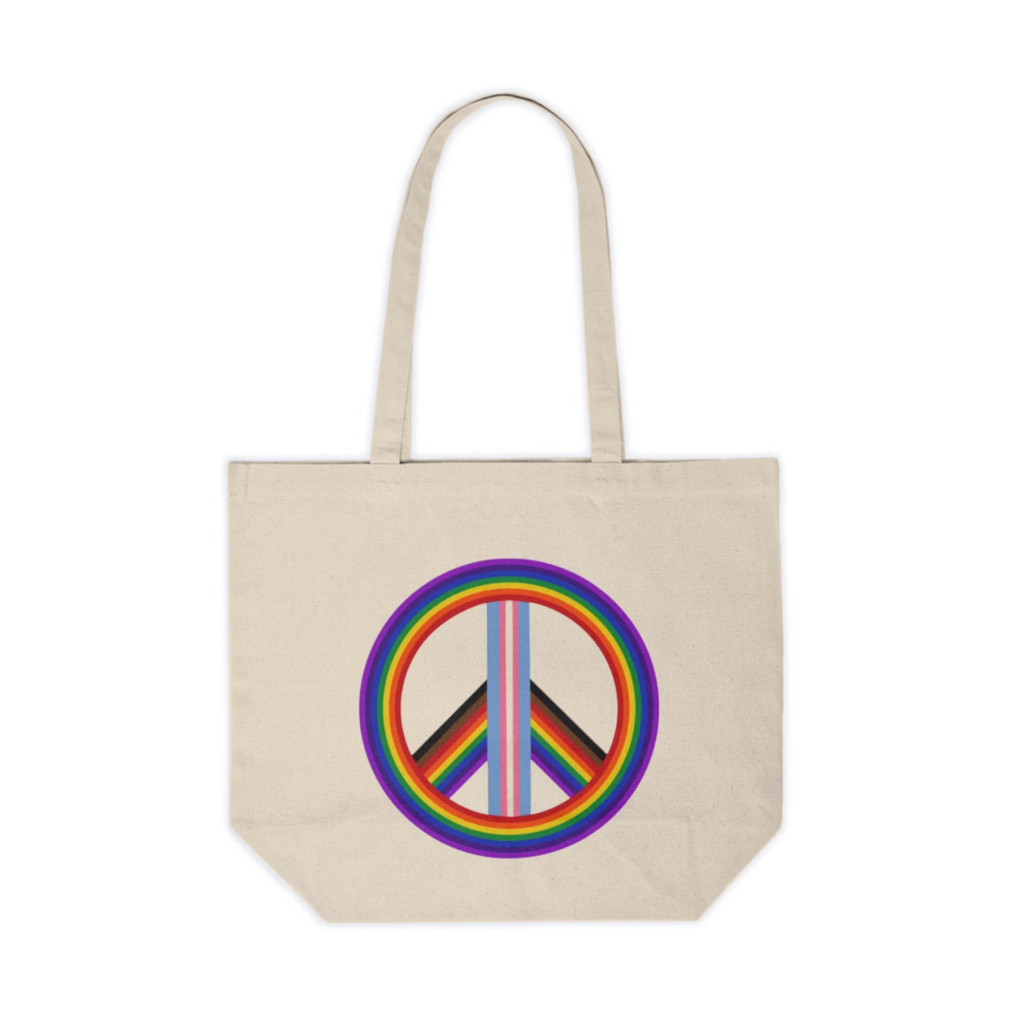 Peace & Pride Canvas Shopping Tote